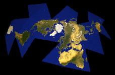 unfolding dymaxion projection